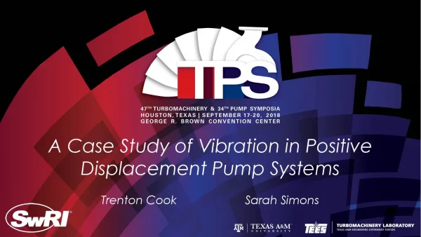 A Case Study Of Vibration In Positive Displacement Pump Systems