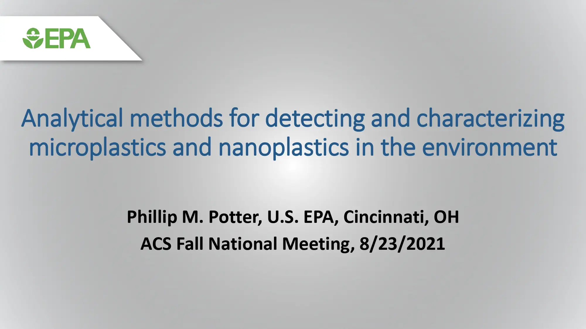 Analytical Methods For Detecting And Characterizing Microplastics And Nanoplastics In The Environment