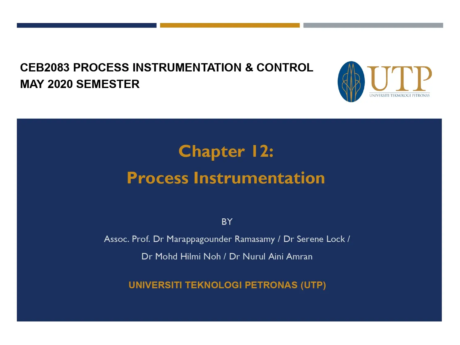 Chapter 12: Process Instrumentation