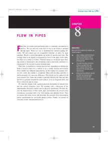 Chapter 8: Flow In Pipes