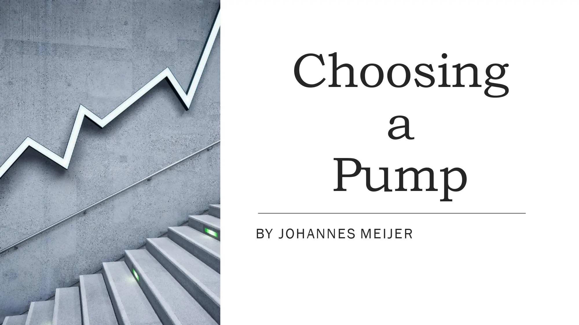 Choosing A Pump