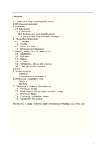 Design Aspects Of Drinking Water Treatment Plants