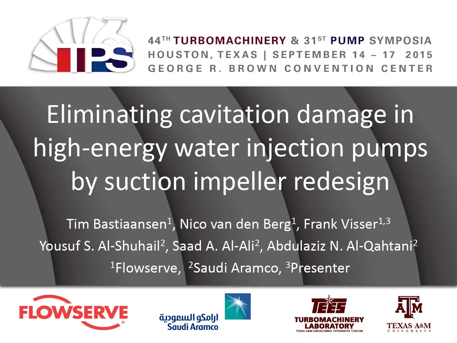 Eliminating Cavitation Damage In High-energy Water Injection Pumps By Suction Impeller Redesign