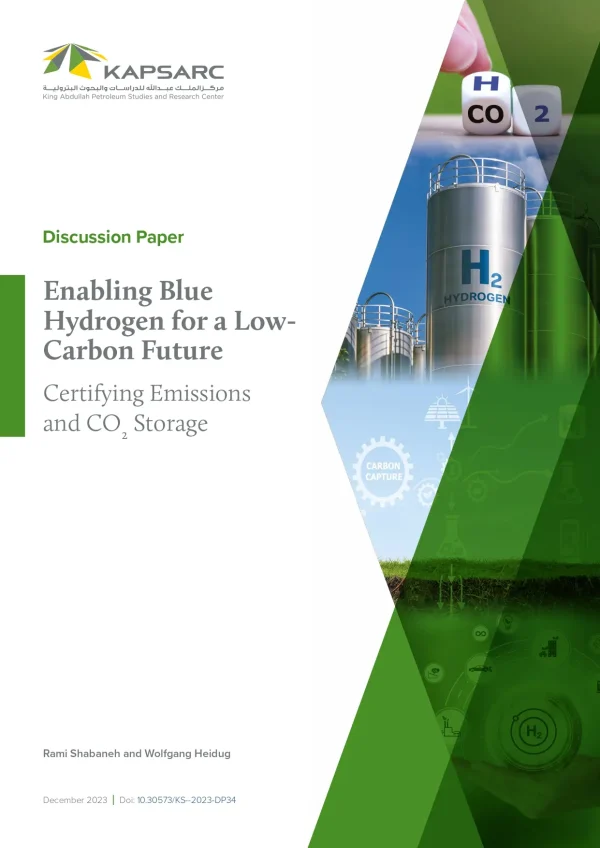 Enabling Blue Hydrogen For A Low - Carbon Future Certifying Emissions And CO2 Storage