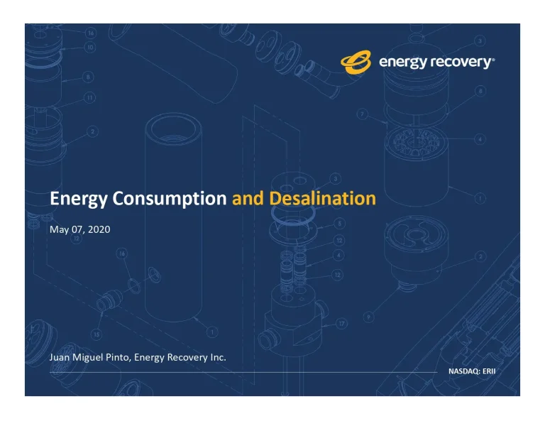 Energy Consumption And Desalination