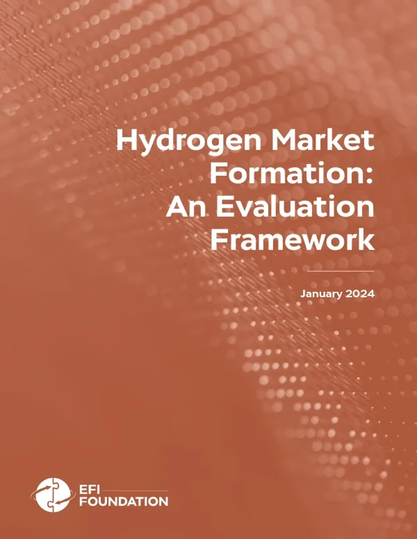 Hydrogen Market Formation: An Evaluation Framework