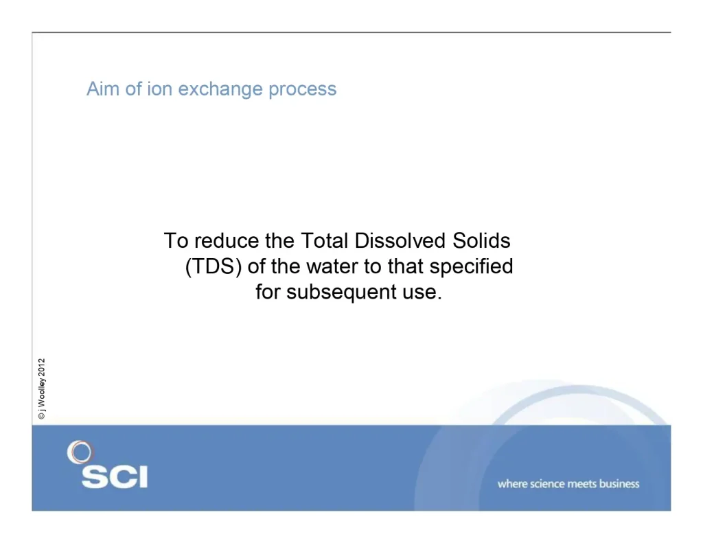 Ion Exchange Process Design