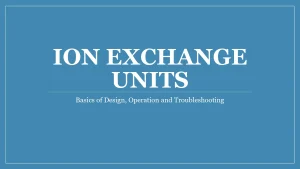Ion Exchange Units