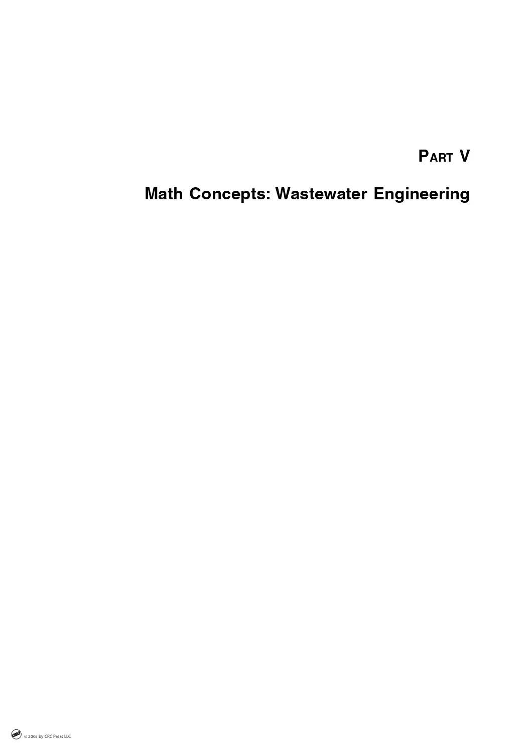 Math Concepts: Wastewater Engineering