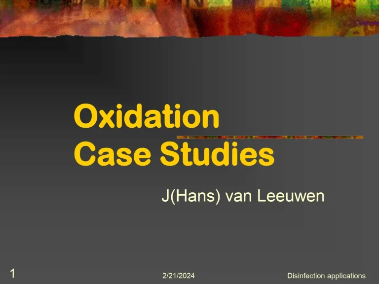Oxidation Case Studies