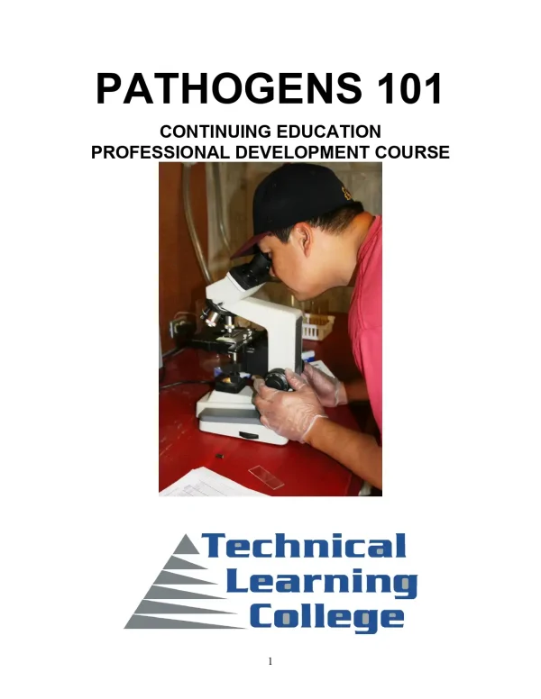 Pathogens 101 Continuing Education Professional Development Course