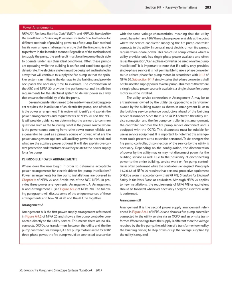 Stationary Fire Pumps And Standpipe Systems Handbook