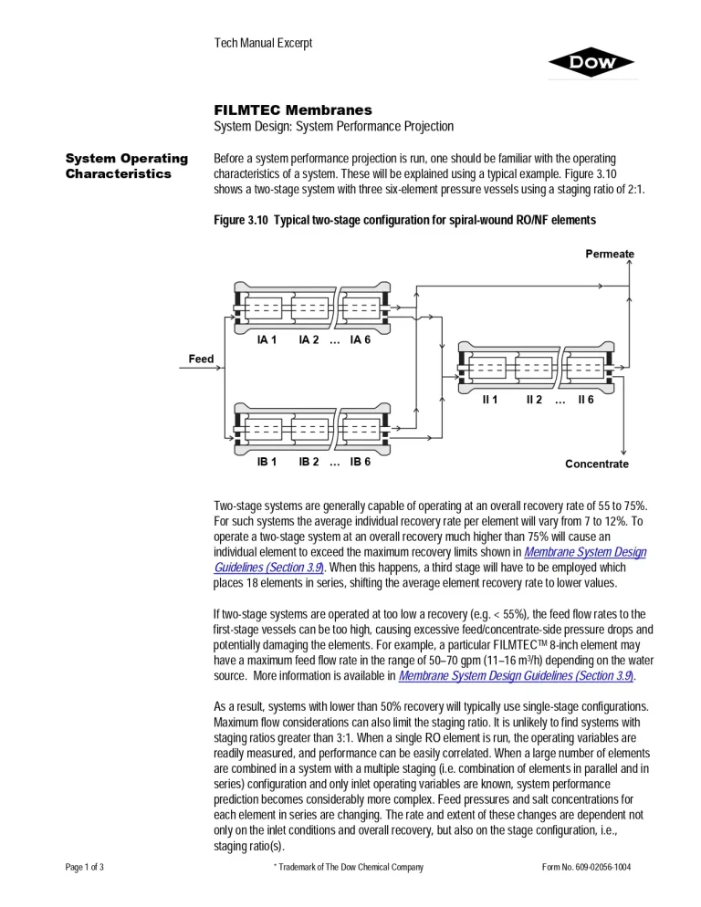 System Operating Characteristics