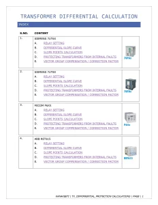 Transformer Differential Calculation