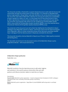 Water Quality Standards and Testing Policy