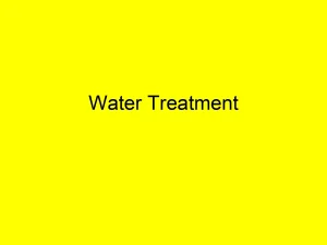 Water Treatment