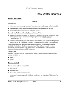 Water Treatment Handbook