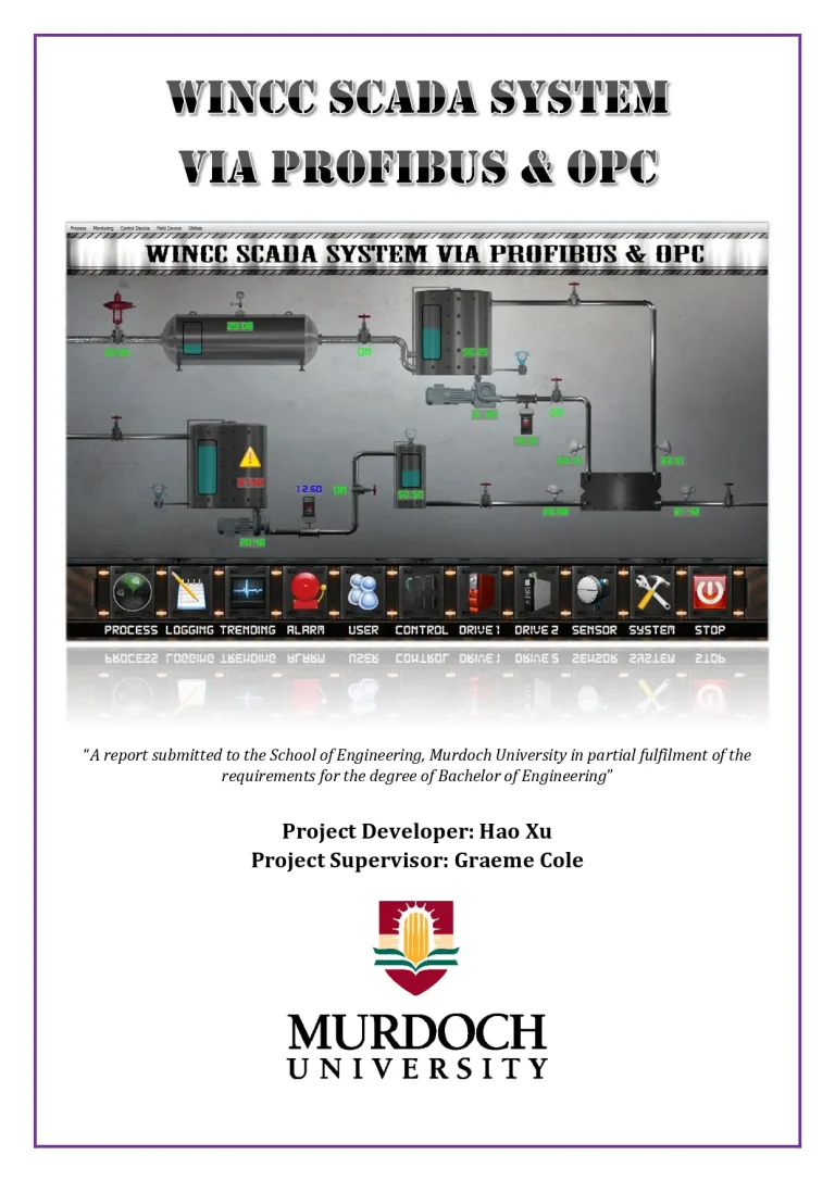 WinCC SCADA System Via Profibus & OPC