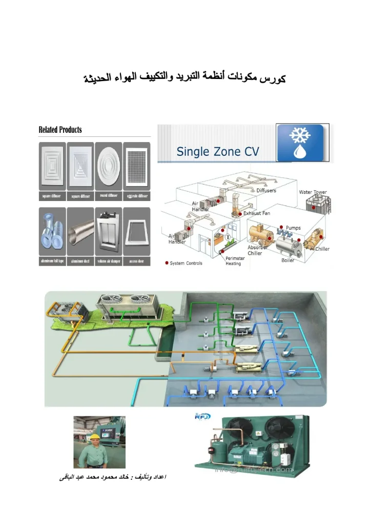 كورس مكونات أنظمة التبريد والتكييف الهواء الحديثة