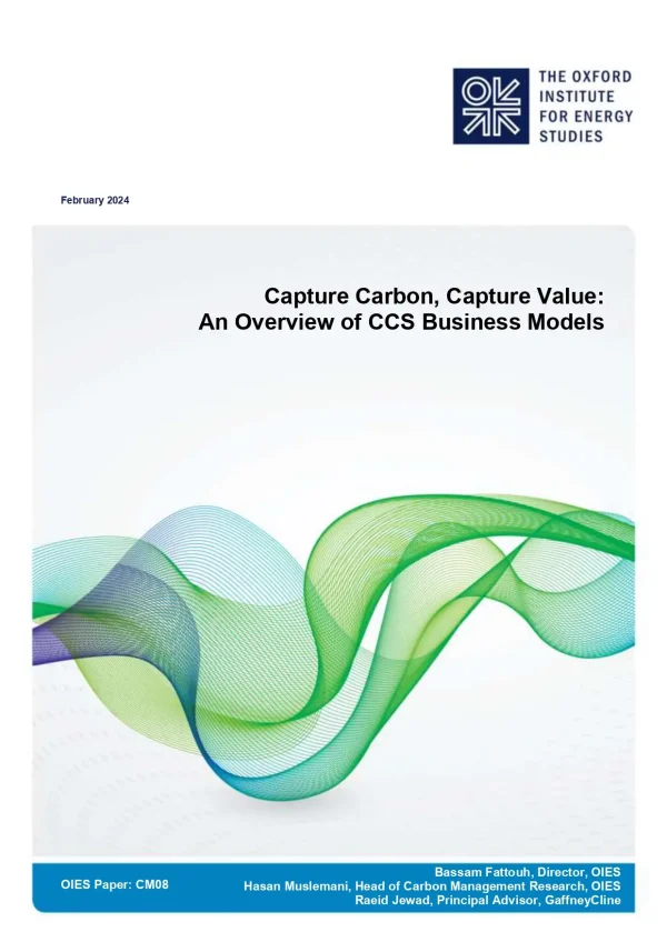 Capture Carbon, Capture Value An Overview of CCS Business Models