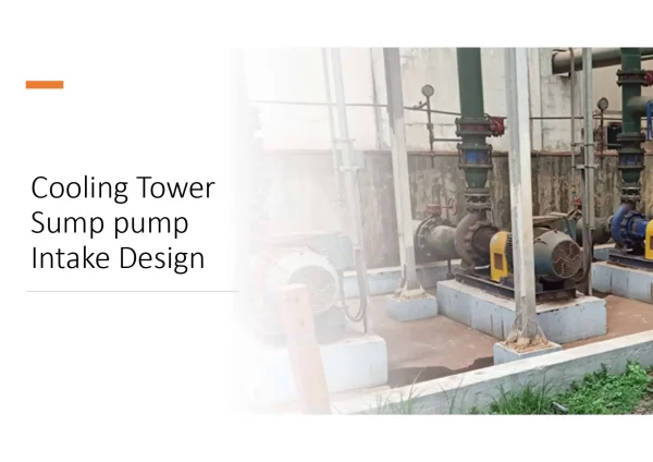 Cooling Tower Sump Pump Intake Design