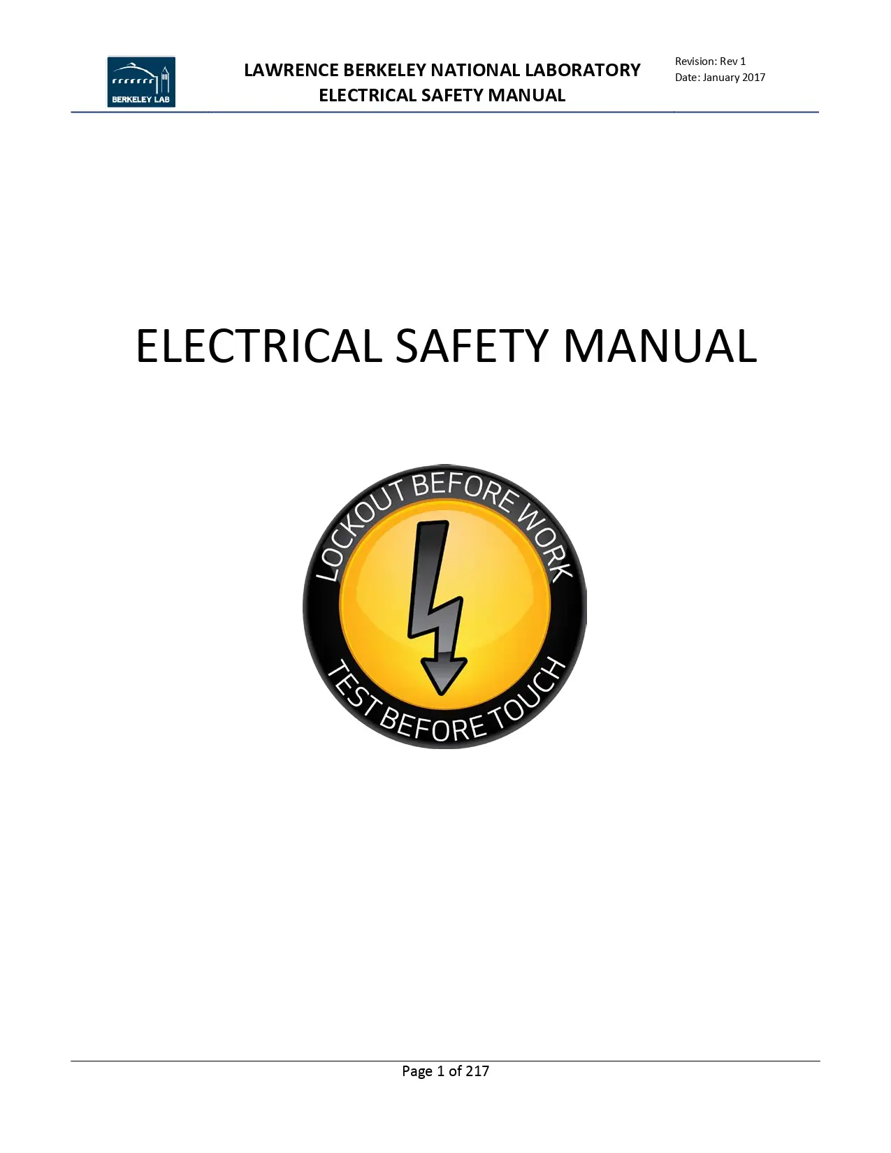 Electrical Safety Manual