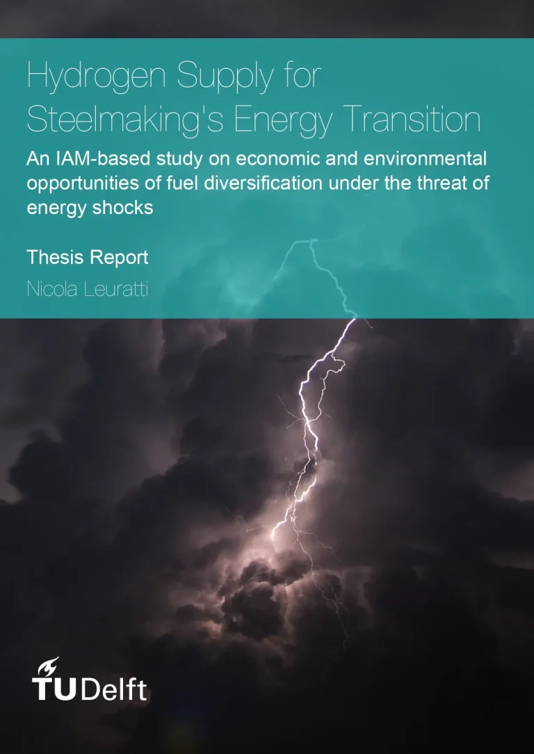 Hydrogen Supply For Steel Making's Energy Transition