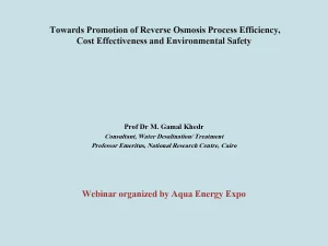 Towards Promotion of Reverse Osmosis Process Efficiency, Cost Effectiveness and Environmental Safety