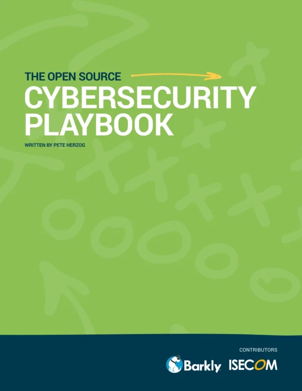 The Open Source Cybersecurity Playbook